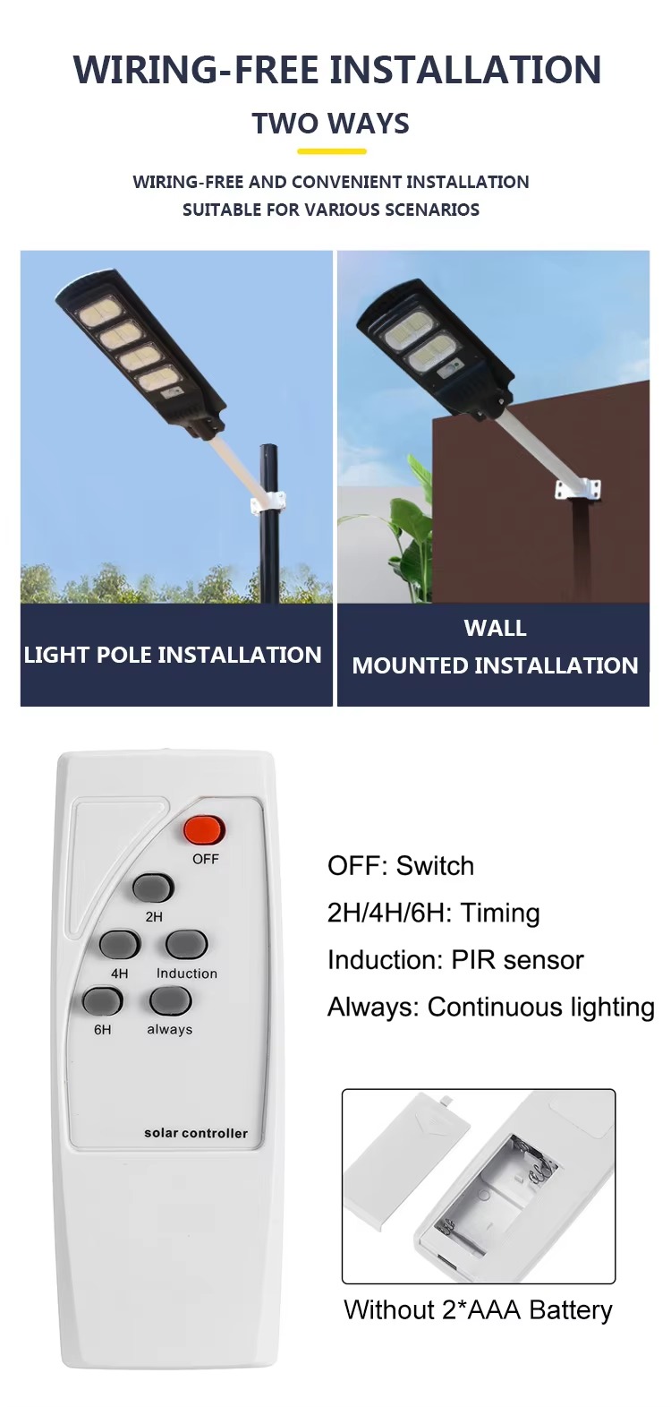 Hot Products Top 20 Outdoor Solar Street Light Price List All in One LED Solar Street Light 30W 120W