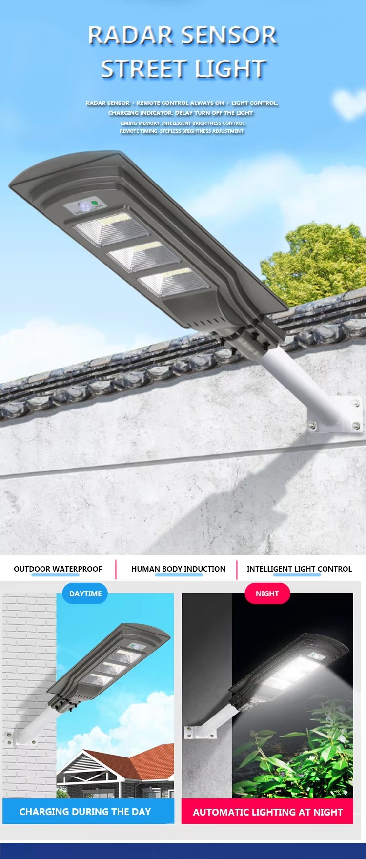 Best Quality Remote Control Long Working Led Street Solar Light
