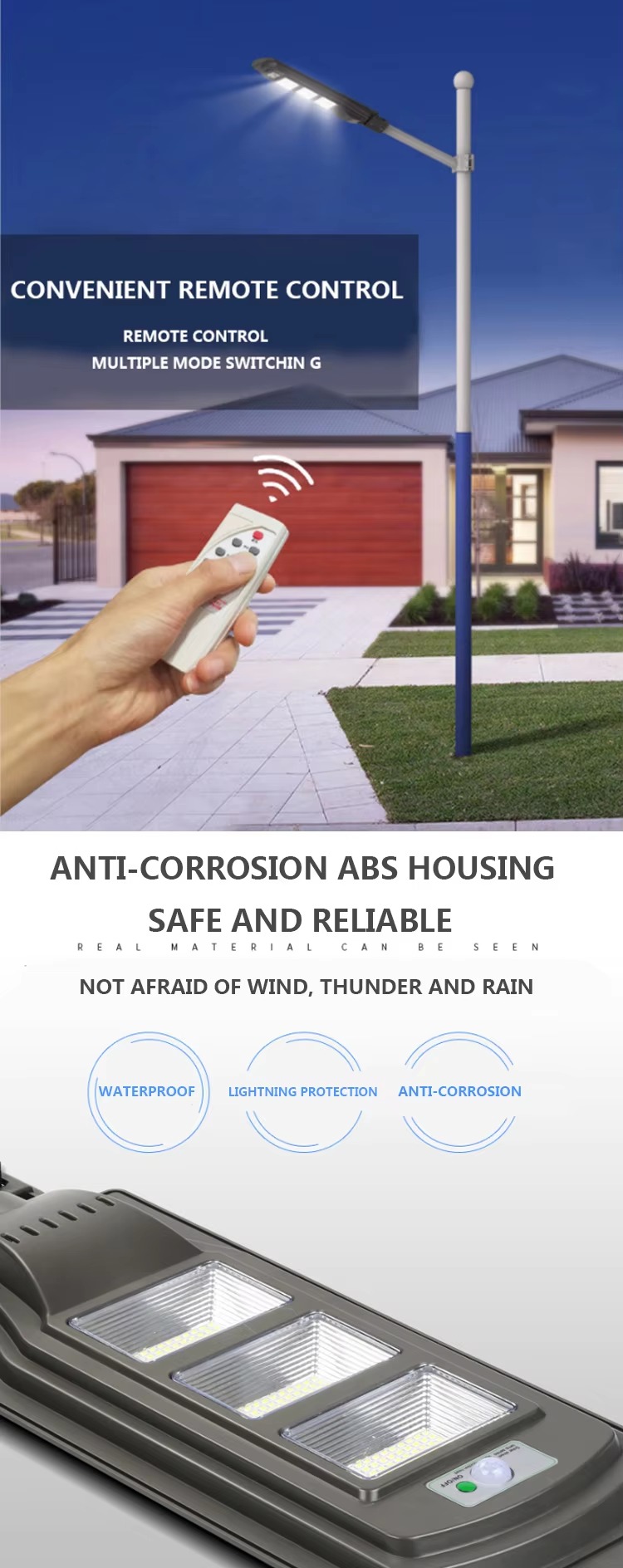 Best Quality Remote Control Long Working Led Street Solar Light