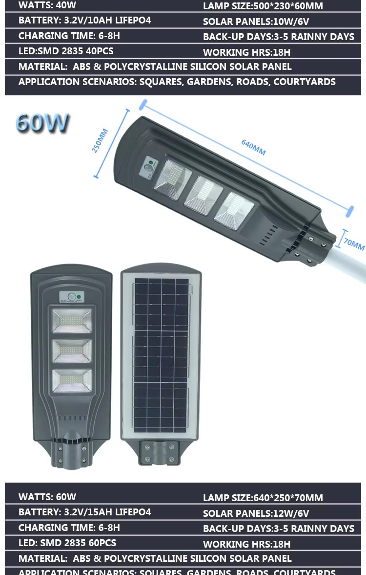 Best Quality Remote Control Long Working Led Street Solar Light