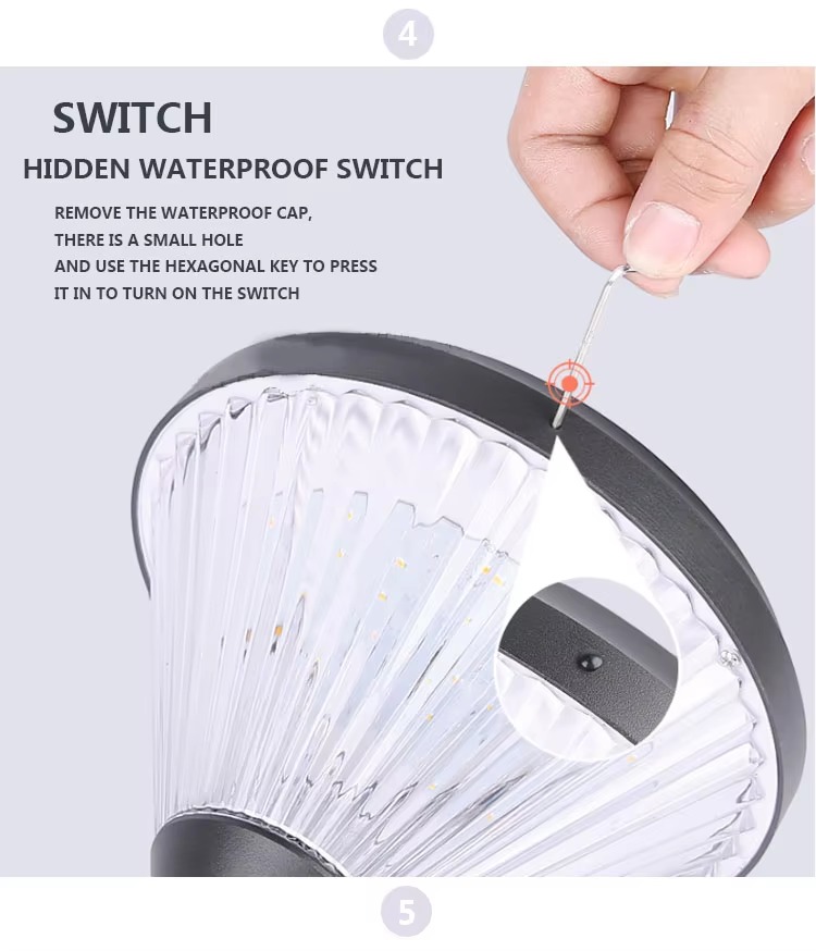 Outdoor waterproof LED solar garden light sidewalk landscape lawn light